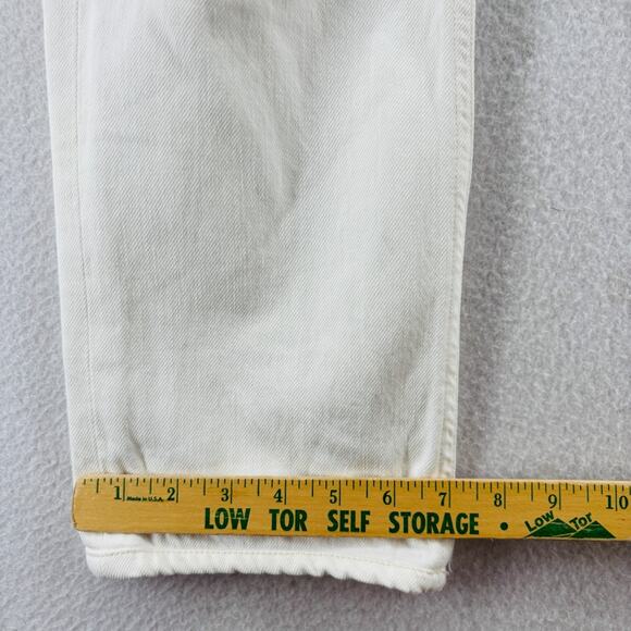 CITIZENS OF HUMANITY Jeans 29 Charlotte High Rise Straight Buttonfly White USA - Picture 14 of 16